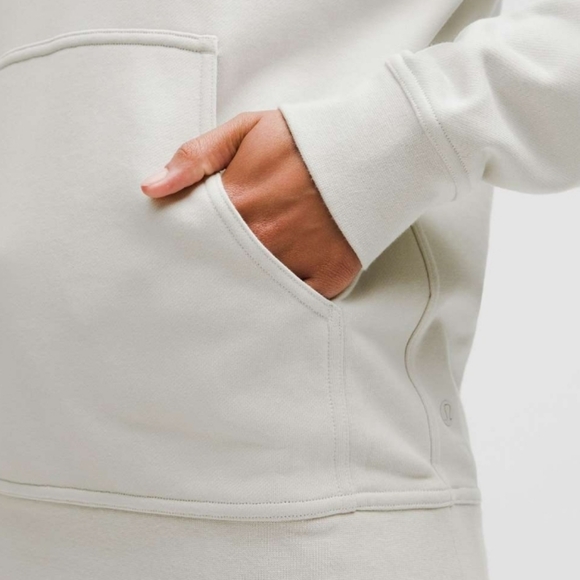 Lululemon All Yours Hoodie French Terry Sz12 color Vapor - Picture 2 of 9